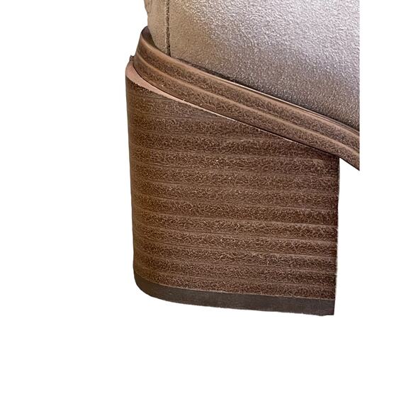 Vince Camuto Size 6 NEW Water-Repellent Suede Mid-Shaft Boots Kortimy Beige - Picture 3 of 9